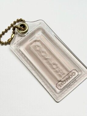 Coach Light Smoke Hang Tag 3 1/2 inches wide EUC